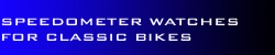 Speedometer watches for classic motorcycles